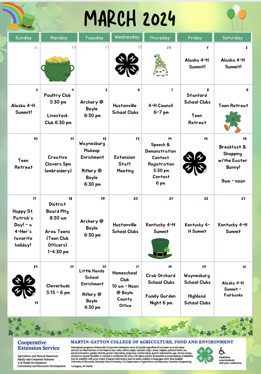 march calendar